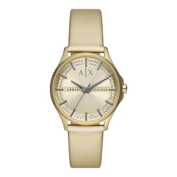 Armani Exchange Watch - Dame - AX5271 - Guld Læder - 36mm - 5 bar gyllene