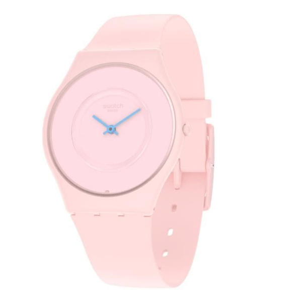 Klocka - SWATCH - Caricia - Rosa silikonband - Quartz urverk - Analog display Rosa