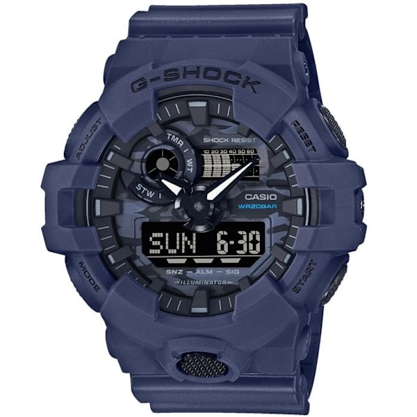 Klocka - Casio - GA-700CA-2AER - Kvarts - Analog - Vattentålig 20 bar Blå