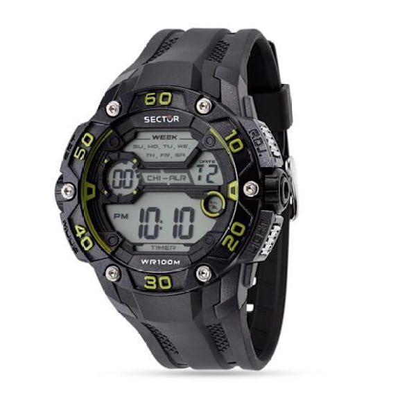 Ur - Sektor - Expander R3251481001 - Quartz - Digital - Sort Svart