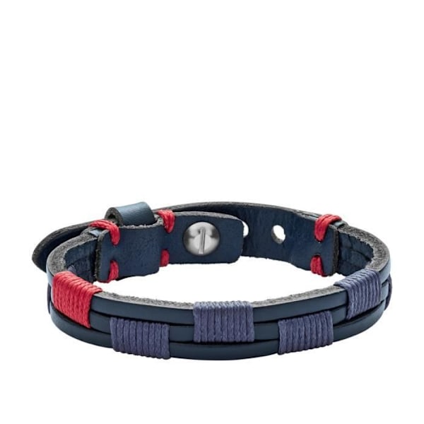 Armband - FOSSIL - 161053 - Blå Läder - Man - Vuxen Blå
