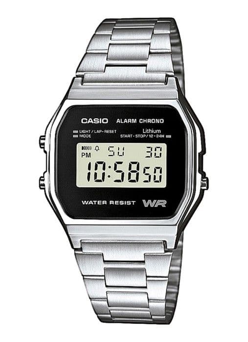 CASIO Quartzur A158WEA1EF Unisex Silver