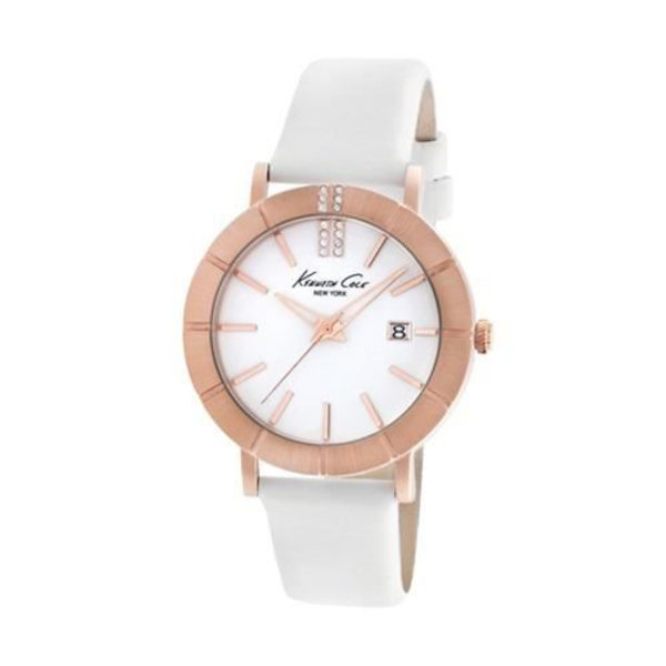 Ur - Kenneth Cole - KC2743 - Kvinde - Læder - Kvarts - Hvid