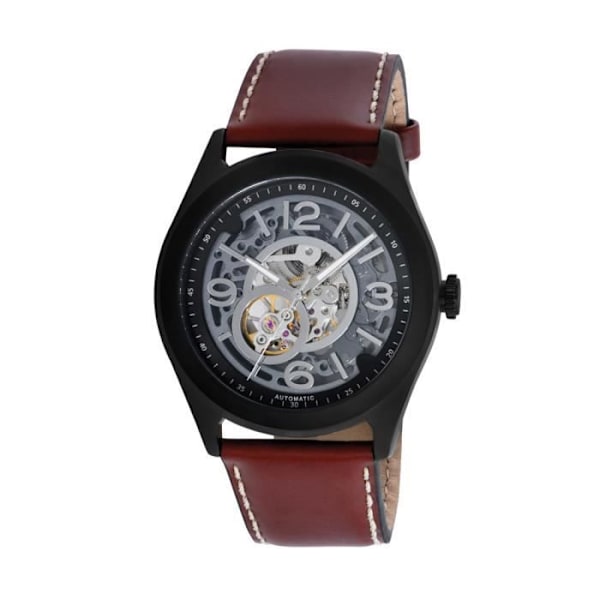 Klocka - Kenneth Cole - KC8076 - Kvarts - Analog - Brunt läder