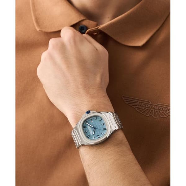 Ur - ASTON MARTIN - MTIG2S605 - Kasse 42 mm - Blå urskive - Armbånd i rustfrit stål Pengar