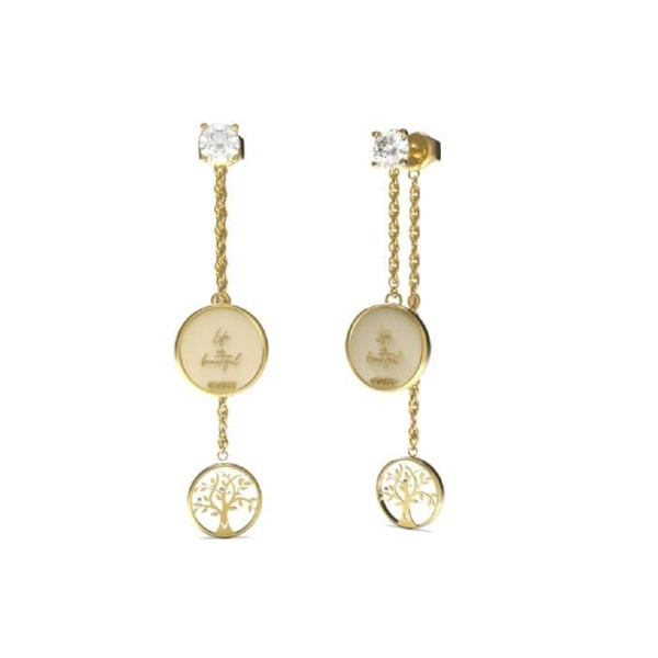 Korvakorut - GUESS - JUBE01444JWYGT-U - Ruostumaton teräs - Kulta - Zirkonia Guld