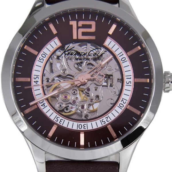 Ur - Kenneth Cole - KC8079 - Kvarts - Analog - Brunt læder