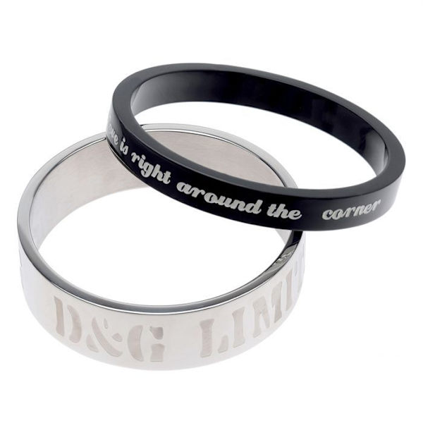 DOLCE & GABBANA blandet armbånd Svart