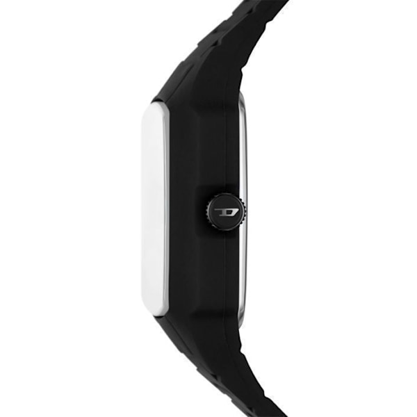 Ur - Diesel - DZ2166 - Sort silikone - 45 mm - Vandtæt 3 bar Svart