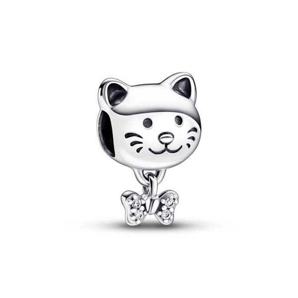 Charm - PANDORA - Cat & Bow - Metalli - Hopea - Mixed