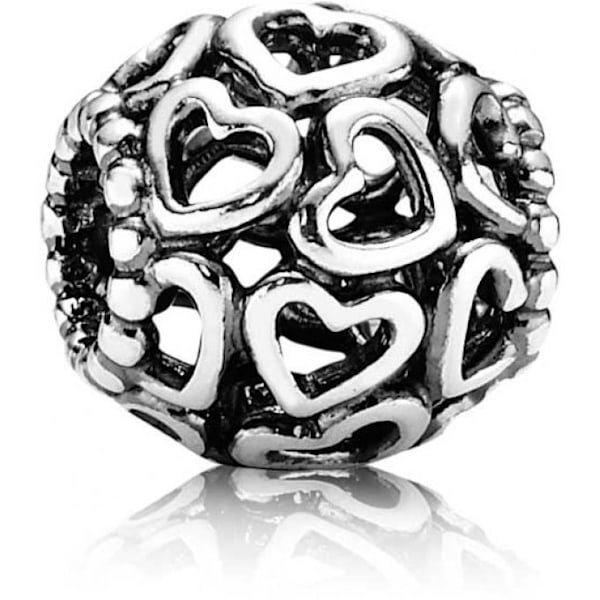 Charm Bead - Pandora - 790964 - Hopea - Harjakattoinen sydän - Love Collection Pengar