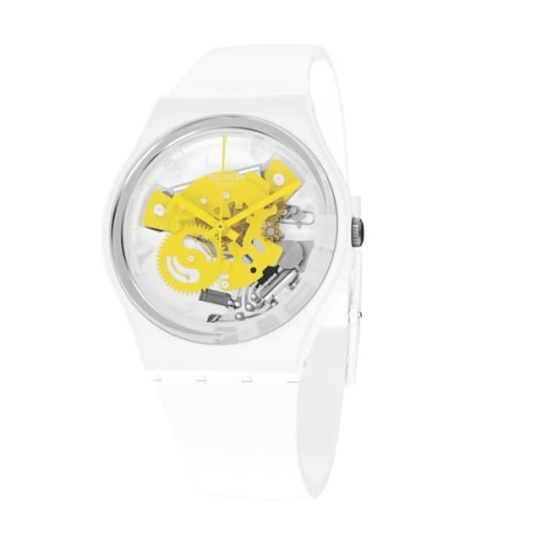 Klocka - SWATCH - DAGS ATT GUL LITEN - Biokeramisk 34mm - Vattentålighet 30 Atm - Analog Gul, Vit