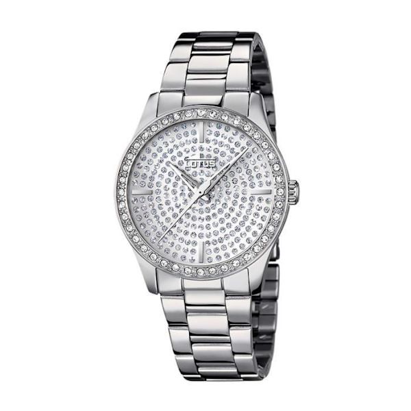 Klocka - Lotus - L18134-1 - Kvarts - Analog - Silver med strass Silver