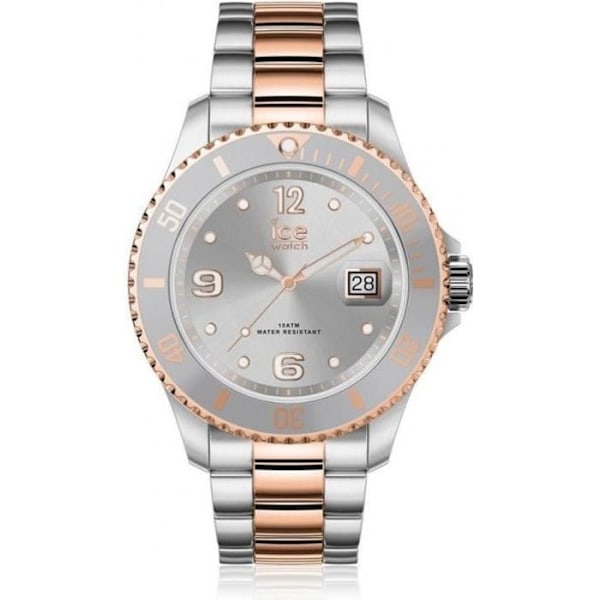 Naisille tarkoitettu kello - ICE-WATCH - Teräs - Hopea - Vedenkestävä 10 ATM - Pieni (35 mm) Silvrig och rose gold