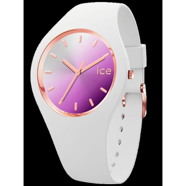 Kello - Jääkello - 020636 - Kvartsi - Analoginen - Valkoinen silikoni 34mm hvid