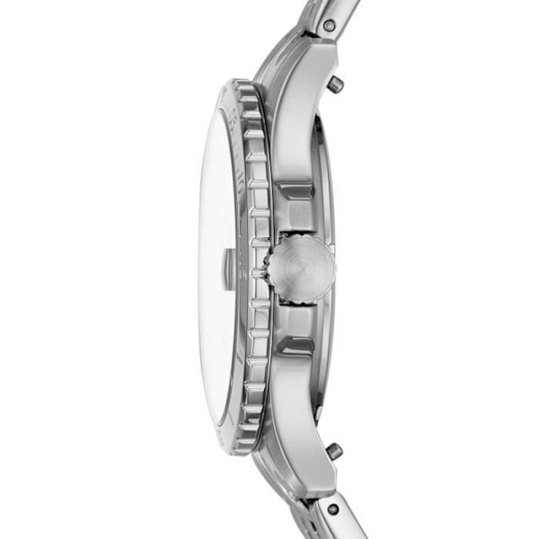 Naisten kello - FOSSIL - 14221 - Harmaa teräs - Pyöreä kotelo 36 mm - Tyylikäs Grå