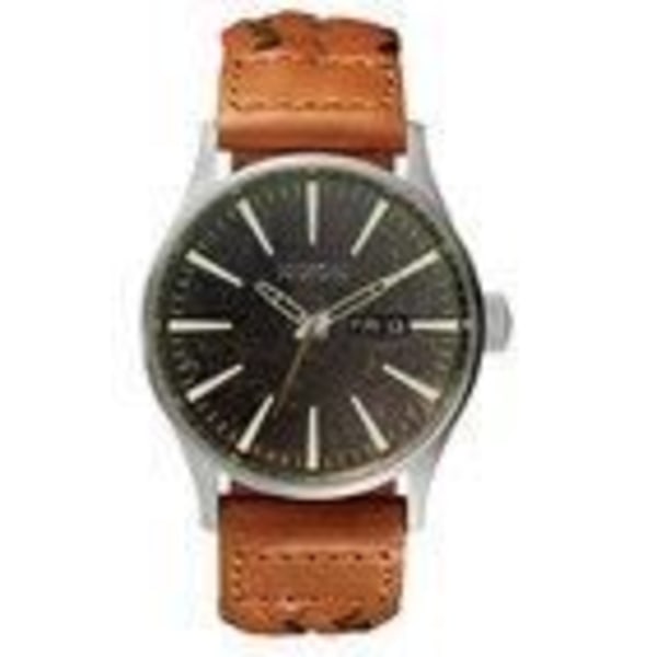 NIXON kello / THE SENTRY LEATHER - Tumma kupari...