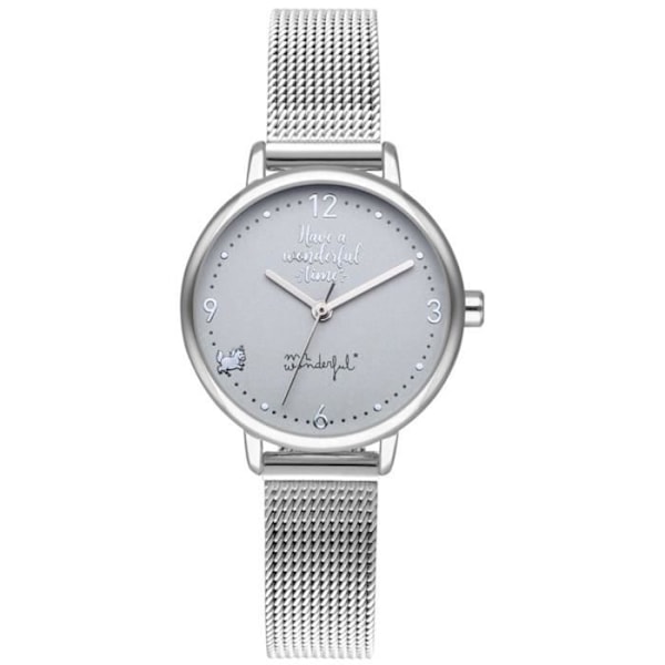 Damklocka - MR WONDERFUL - WR15200 - Kvarts - Analog - Rostfritt stål Grå grå