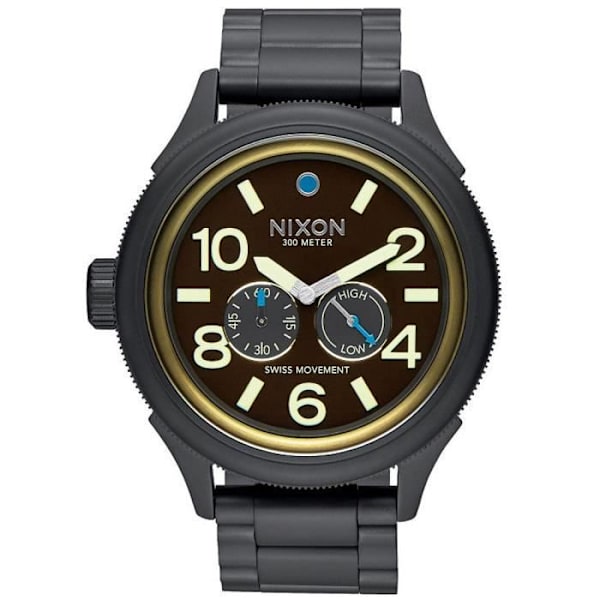 Ur - NIXON - A4742209 - Kvarts - Analog - Sort stål Svart