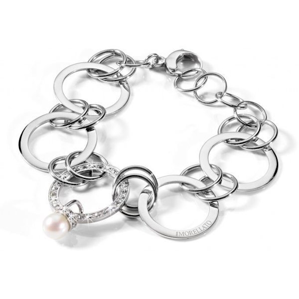 Armbånd - Morellato - ECLIPSE SRR04 - Rustfrit stål - Kulturperle - Zirkoniumoxid Silver, pärlemor