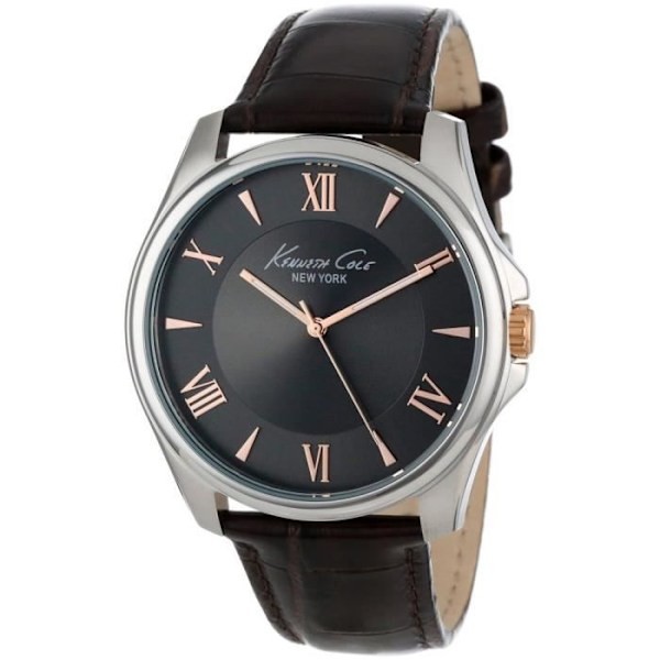 Ur - Kenneth Cole - KC1995 - Kvarts - Analog - Grå læder