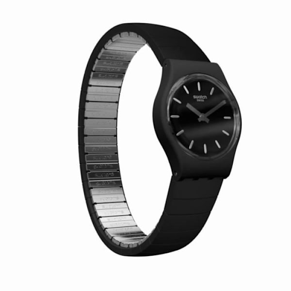 Klocka - Swatch - LB183A - Kvarts - Analog - Svart stål Svart