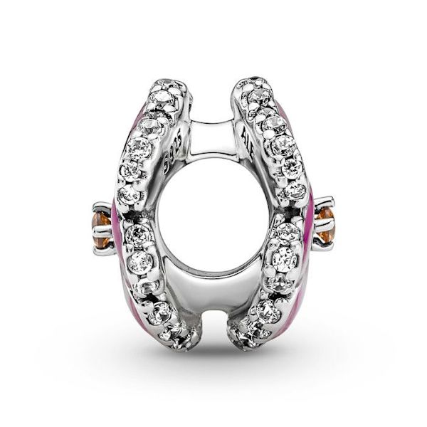 Charm - PANDORA - Pink Orvokki - Hopea - Vaaleanpunainen - Nainen Rosa