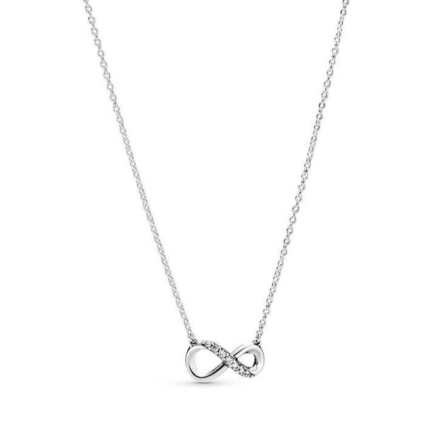 Pandora Stories 925 Sterling Zilveren Infinity kaulakoru 398821C01-50 (pituus: 50,00 cm) Grå