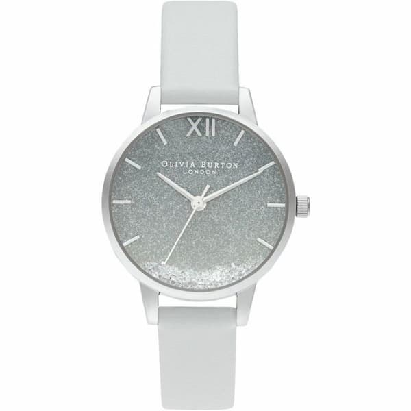 Ur - Olivia Burton - OB16US27 - Analog - Kvarts - Grå Nylonrem Grå, Blå, Silver