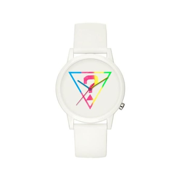 Kvinnotime - Guess - V1024M1 - Automatiskt - Silikon - Mineralglas Vit