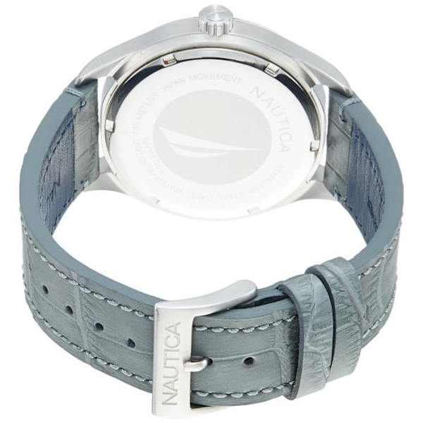 Ur - Nautica - dial-napbst001 - Quartz - Analog - Grå læder Grå