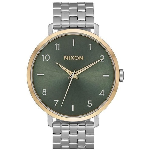 Damklocka - NIXON - THE ARROW A10902877 - Kvarts - Analog - Rostfritt stål Guld, Grön, Silver
