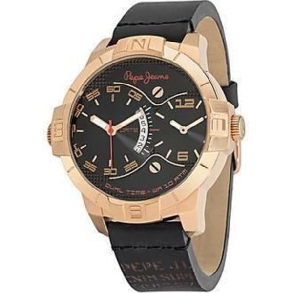 Klocka - Pepe Jeans - R2351107001 - Kvarts - Analog - Svart läder Svart