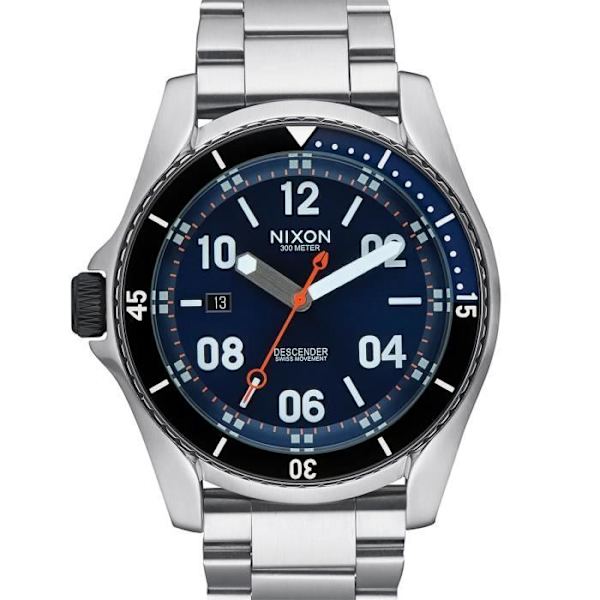 Ur - Descender - Sunray Blue - Swiss Quartz - 30 ATM vandtæthed - Analog skive Blå
