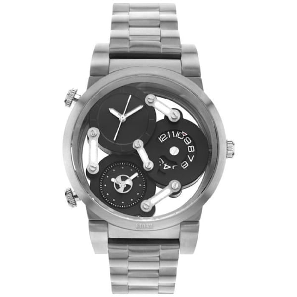 Ur - STORM LONDON - 47236-BK - Quartz - Analog - Sort Stål Svart