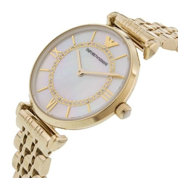 Klocka - ARMANI - AR1907 - Dam - Rostfritt stål - Kvarts - Chic guld ton