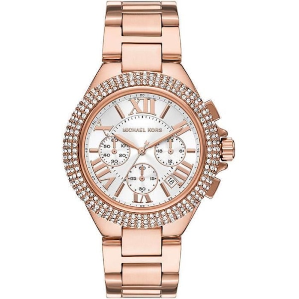 Michael Kors Camille Rose MK6995 kronografklocka för kvinnor Rose guld, hvid