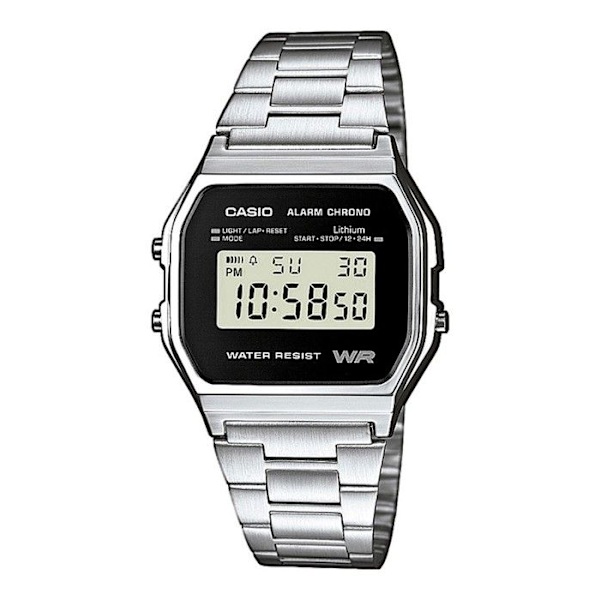 CASIO Klocka Quartz A158WEA1EF Unisex Silver