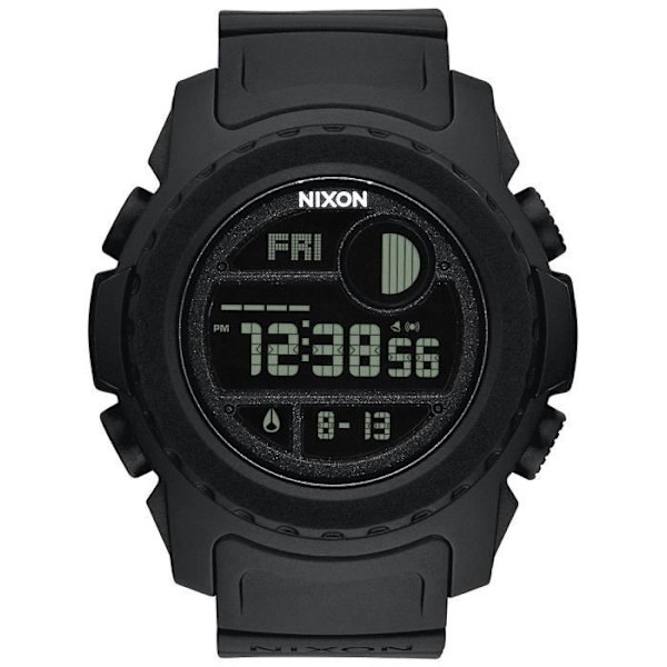Miesten urheilukello - NIXON - UNIT A921001 - Kvartsi - Musta - Kronografi Svart