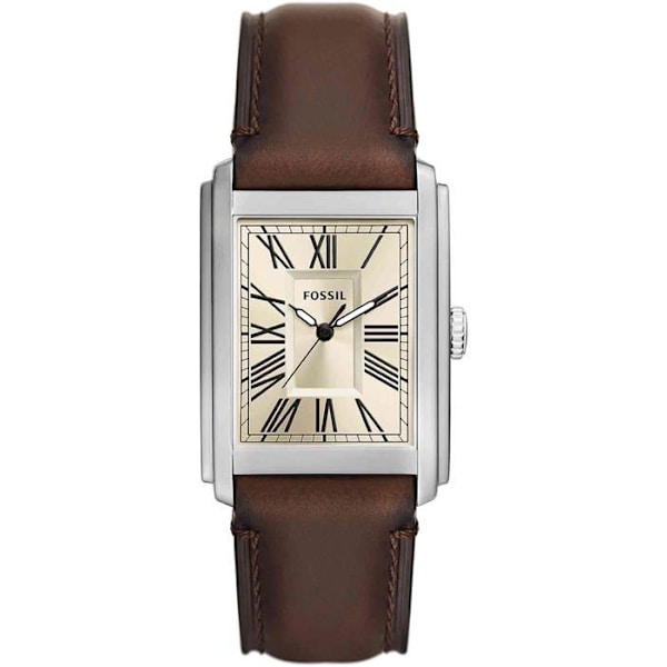 Fossil Miesten kello FS6012 - Ruskea Nahka - Vedenkestävä 5 Atm kastanj