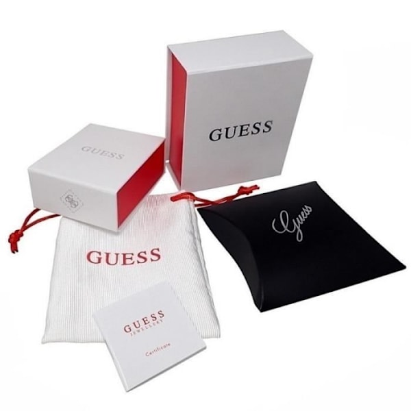 Øreringe - Guess - Jube01112Jwrht-u - Rustfrit stål - Sten - Logo cirkel