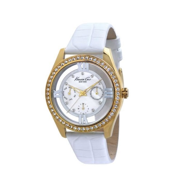 Ur - Kenneth Cole - KC2793 - Kvarts - Læder - Chic pärlemor