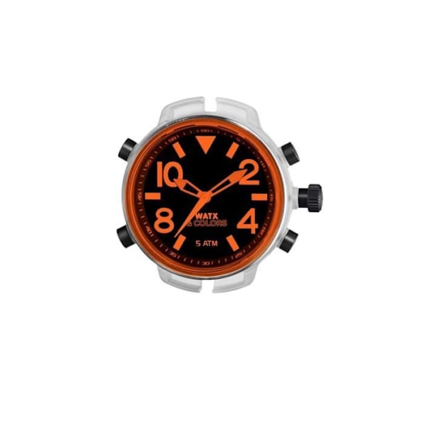 Ur - WATX&COLORS - RWA3702 - Analog - Quartz - Sort, Orange Svart, Orange