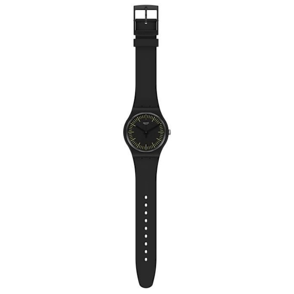 Klocka - Swatch - BLACKNYELLOW - Quartz - Resin - Vattentät 30m Svart gul