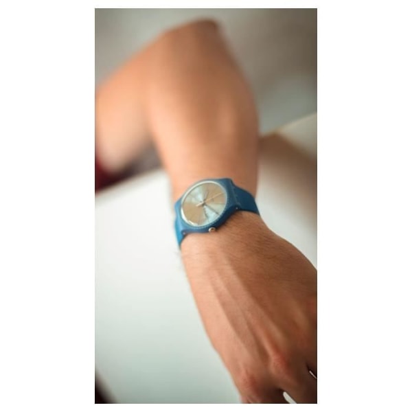 Klocka - Swatch - BLUE RAILS Originals New Gent 41mm - Quartz - Resin - Unisex Blå, grå, svart