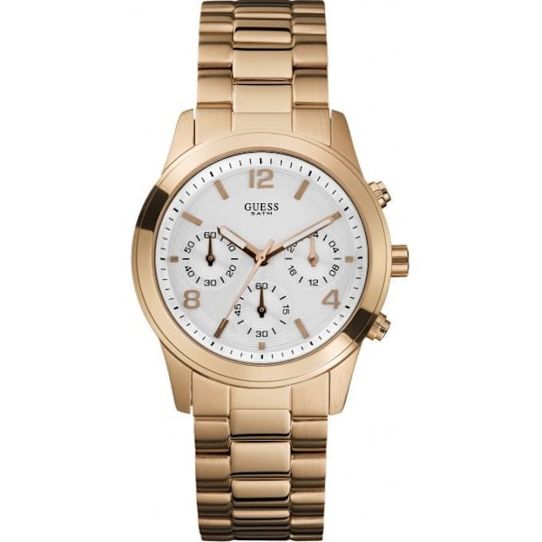 Ur - Guess - W16571L1 - Analog - Multifunktioner - Rosaguld Kvinde Rosa, vit, roséguld