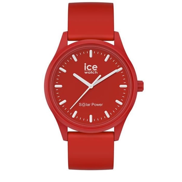 Ice-Watch - ICE aurinkoenergia Punainen meri - Unisex punainen kello silikonirannekkeella - 017765 (Medium)