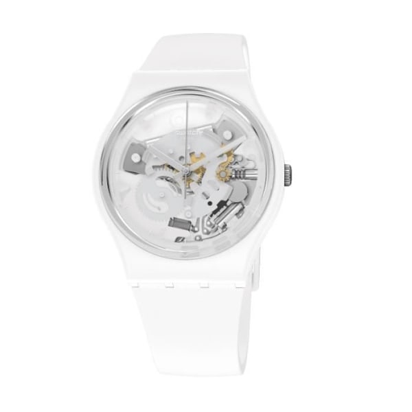 Ur - SWATCH - SPOT TIME WHITE - Biokeramik 34 mm - Vandtæthed 30 Atm - Unisex Vit