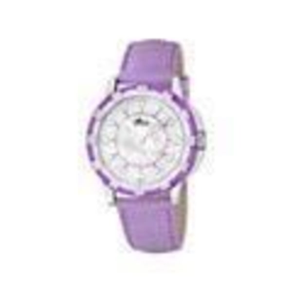 Dameur - L15747-7 - Quartz - Perlemor - Lilla Læder - Vandmodstand 5 atm Lila