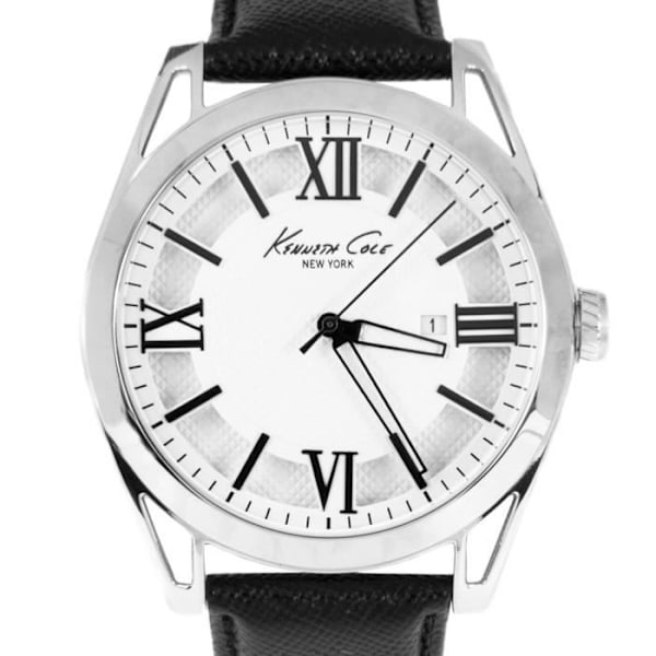 Klocka - Kenneth Cole - KC8072 - Kvarts - Analog - Svart Läder